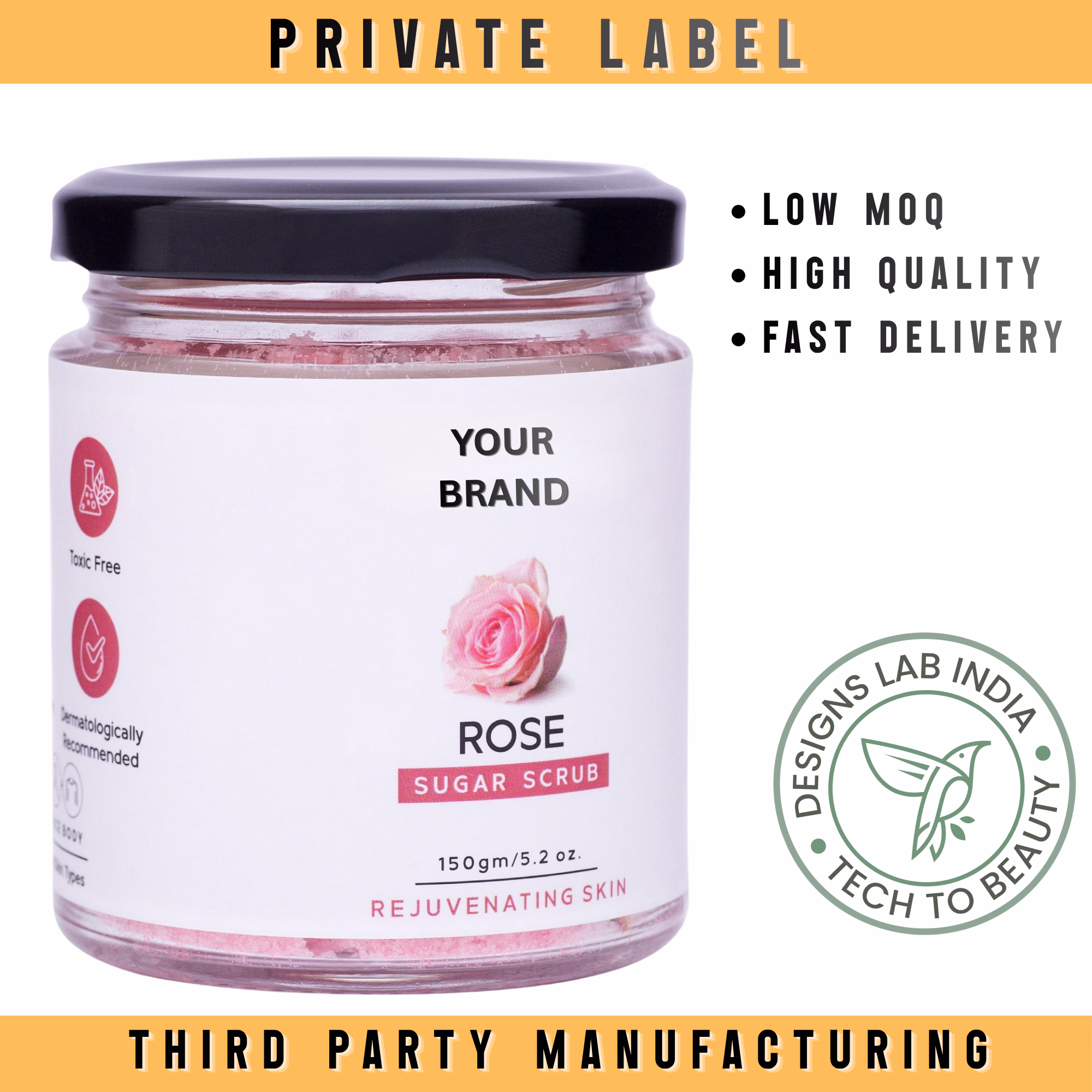 Rose Face & Body Scrub